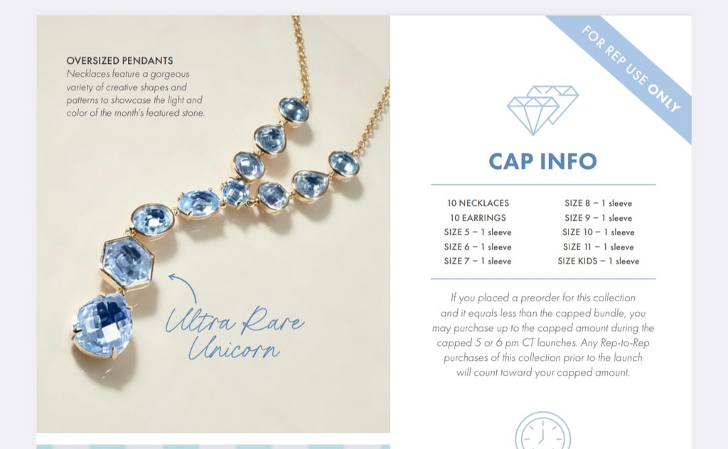 March 2026 birthday collection necklace