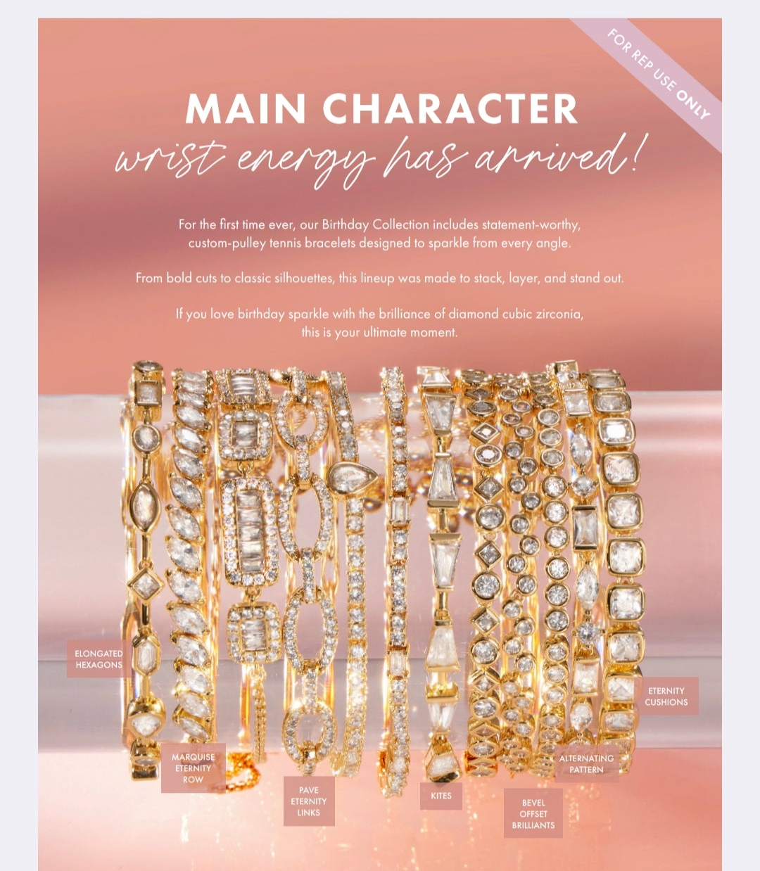 April 2026 birthday collection bracelets