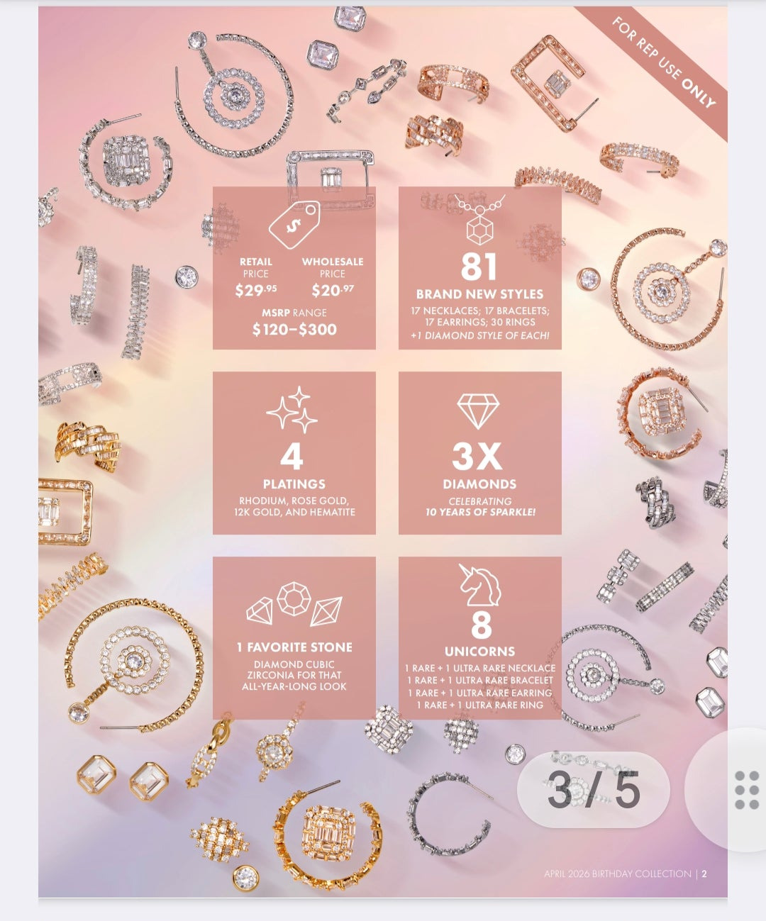 April 2026 birthday collection earrings